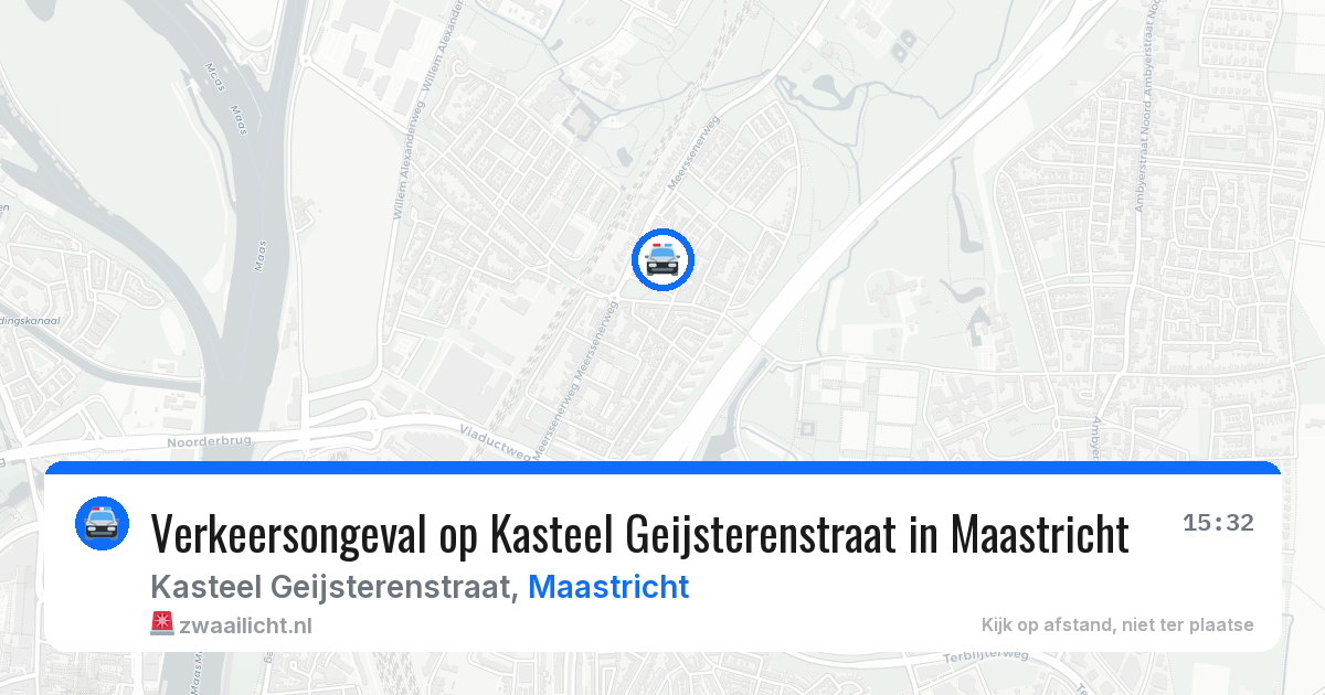 Verkeersongeval op Kasteel Geijsterenstraat in Maastricht — 27 mrt 2026