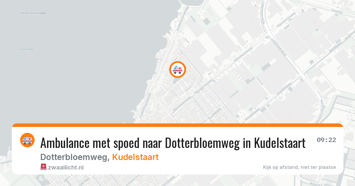 Ambulance met spoed naar Dotterbloemweg in Kudelstaart — 29 jul 2026