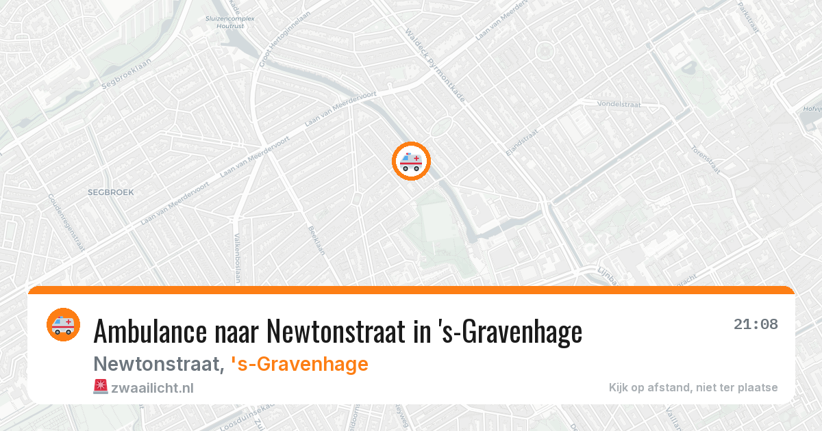 Ambulance naar Newtonstraat in 's-Gravenhage — 29 jan 2026