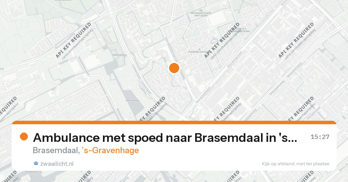 Ambulance met spoed naar Brasemdaal in 's-Gravenhage — 26 aug 2026