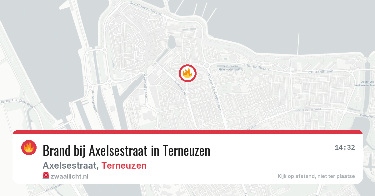 Brand bij Axelsestraat in Terneuzen — 25 mrt 2026