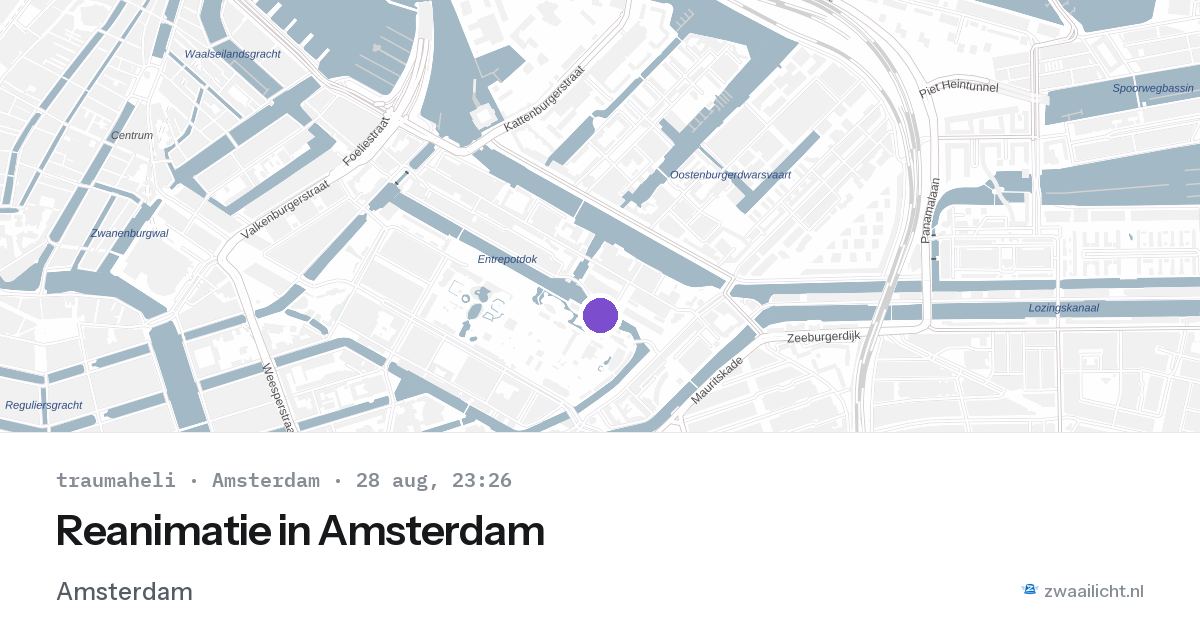 Reanimatie in Amsterdam — 28 aug 2026