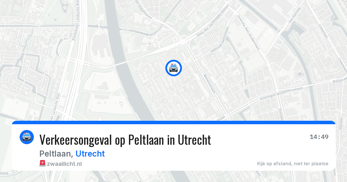 Verkeersongeval op Peltlaan in Utrecht — 3 apr 2026