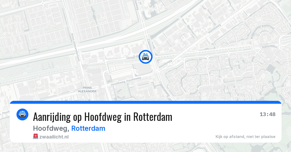 Aanrijding op Hoofdweg in Rotterdam — 15 jun 2026