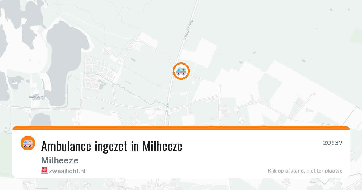 Ambulance ingezet in Milheeze — 11 aug 2026