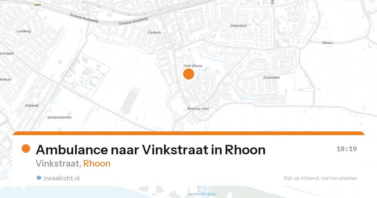 Ambulance naar Vinkstraat in Rhoon — 26 aug 2026