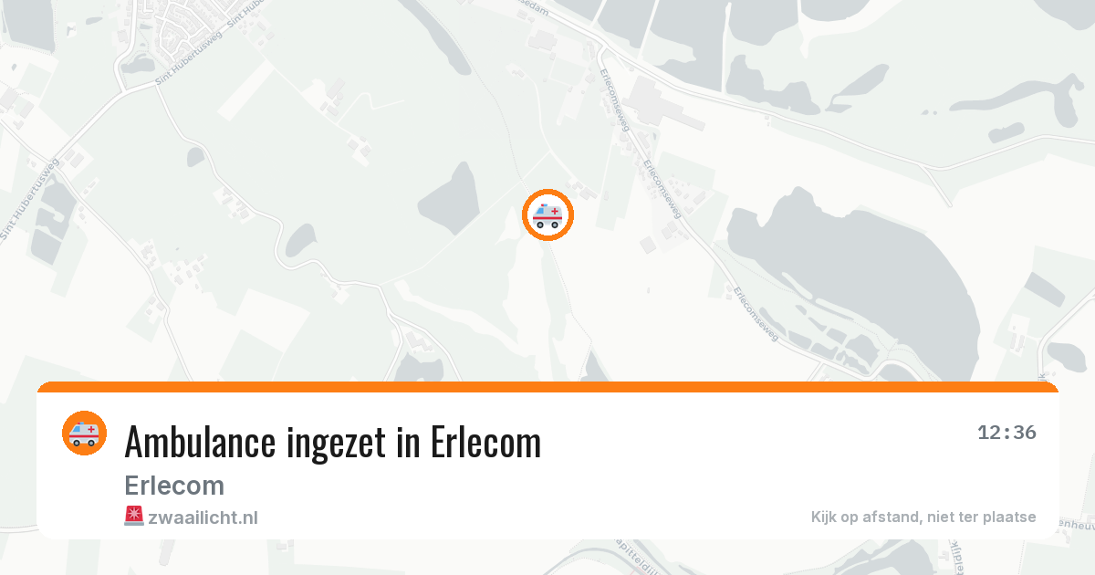 Ambulance ingezet in Erlecom — 19 jun 2026