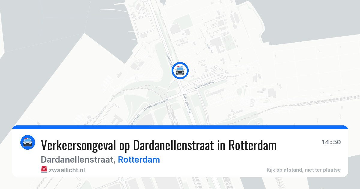 Verkeersongeval op Dardanellenstraat in Rotterdam — 26 jun 2026