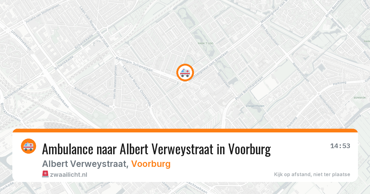 Ambulance naar Albert Verweystraat in Voorburg — 29 apr 2026