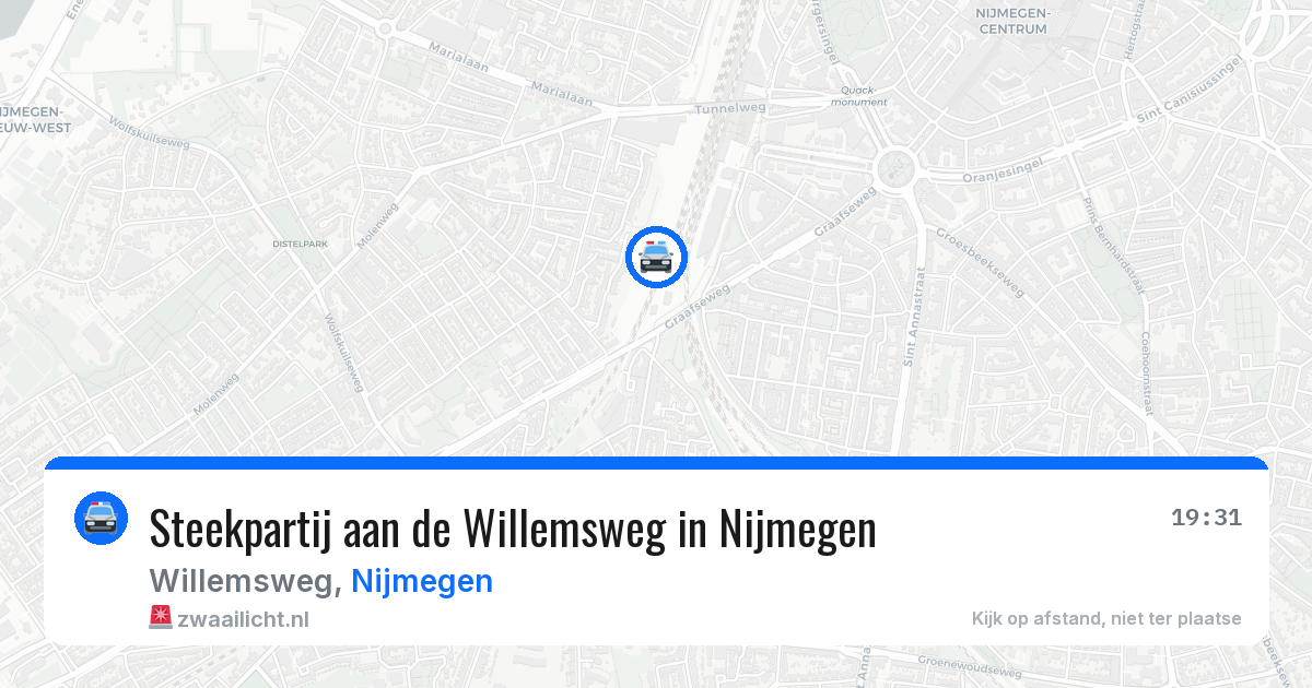 Steekpartij aan de Willemsweg in Nijmegen — 16 jan 2026