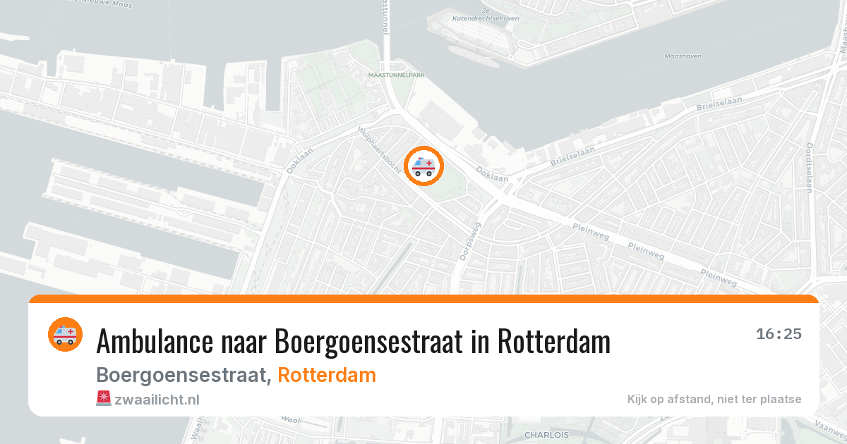 Ambulance naar Boergoensestraat in Rotterdam — 18 mei 2026