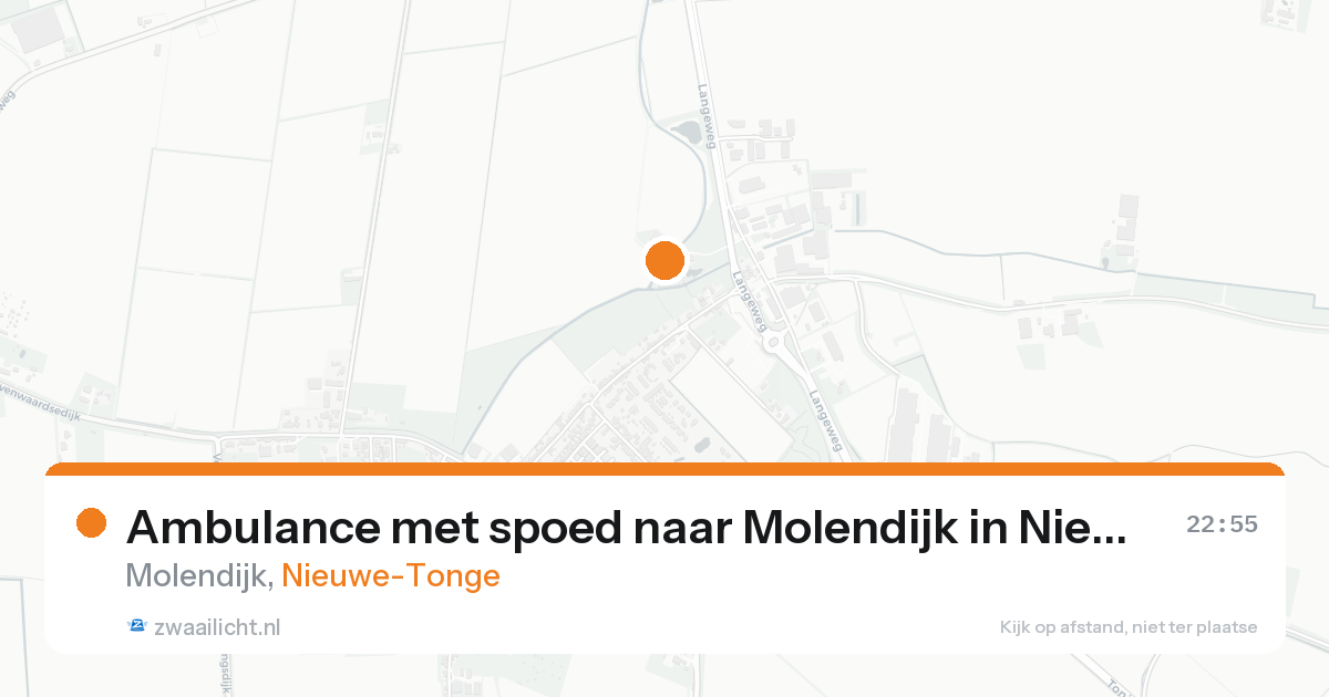 Ambulance met spoed naar Molendijk in Nieuwe-Tonge — 18 aug 2026