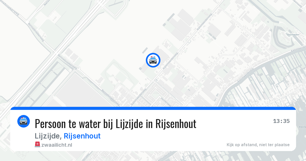 Persoon te water bij Lijzijde in Rijsenhout — 20 mrt 2026
