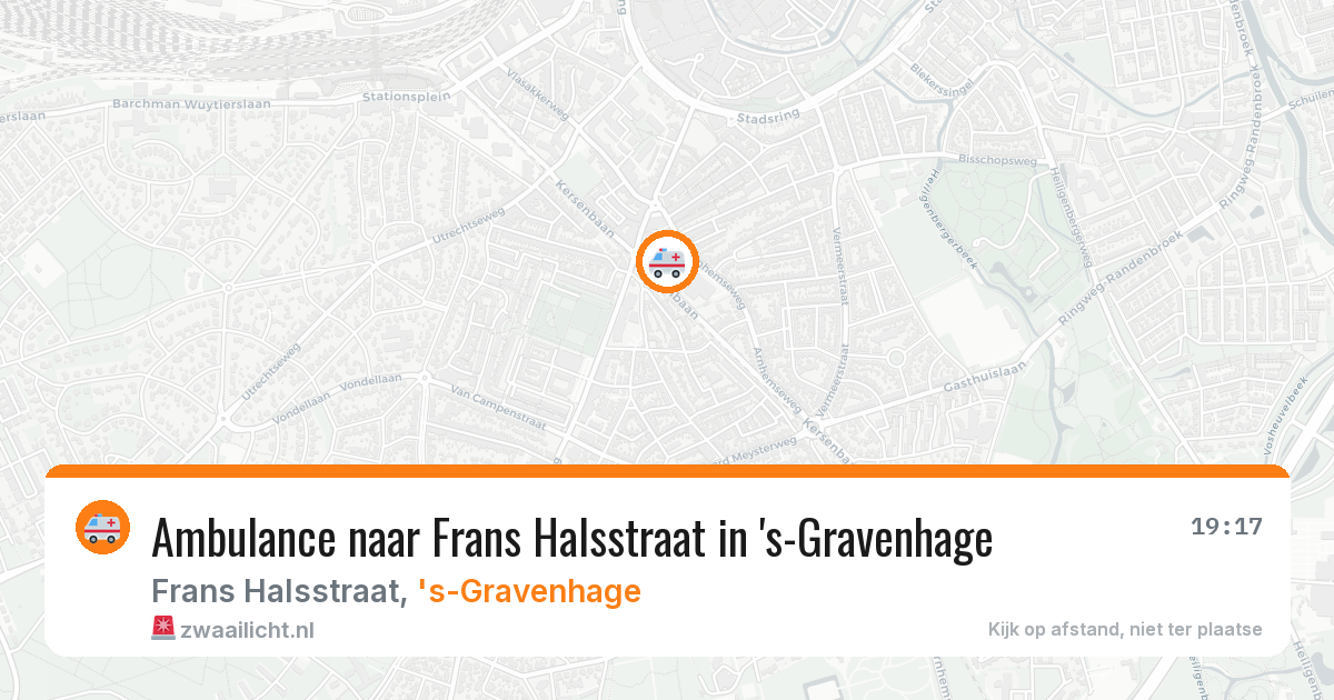 Ambulance naar Frans Halsstraat in 's-Gravenhage — 23 mrt 2026