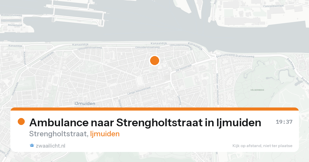 Ambulance naar Strengholtstraat in Ijmuiden — 20 aug 2026