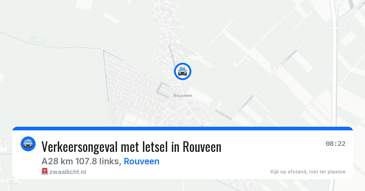 Verkeersongeval met letsel in Rouveen — 26 mei 2026