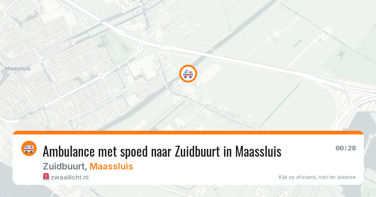 Ambulance met spoed naar Zuidbuurt in Maassluis — 1 jun 2026