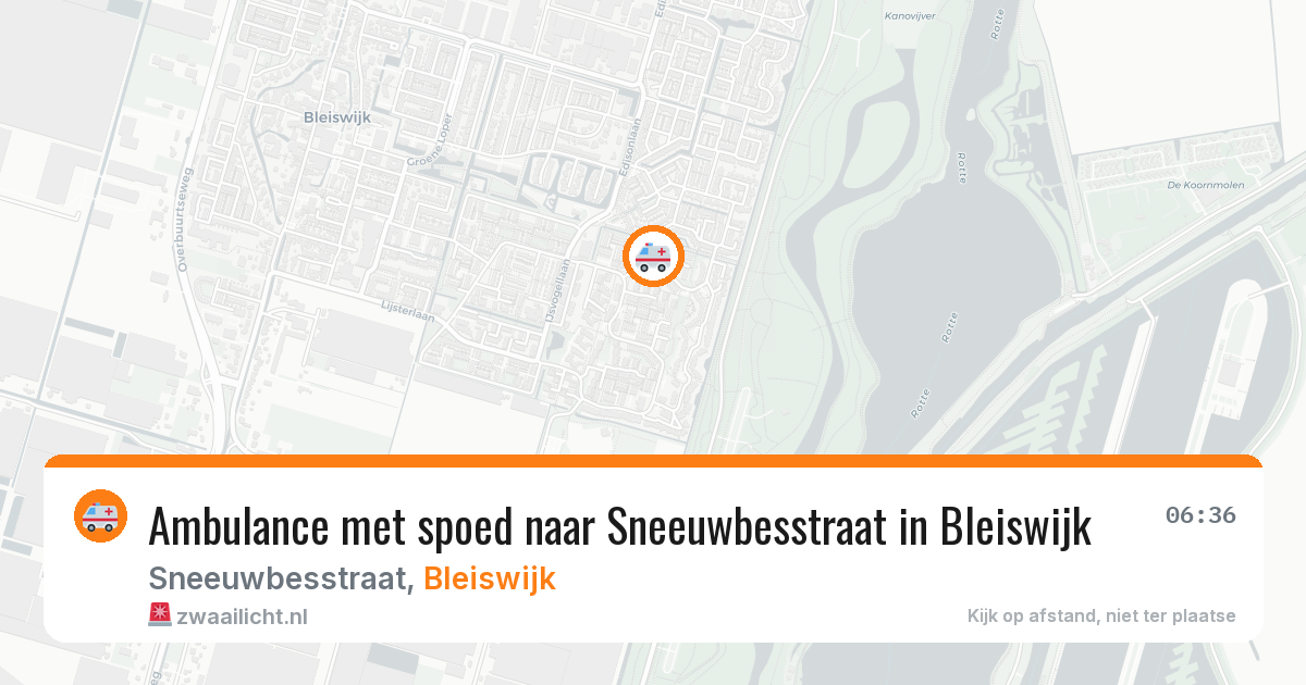 Ambulance met spoed naar Sneeuwbesstraat in Bleiswijk — 8 jun 2026