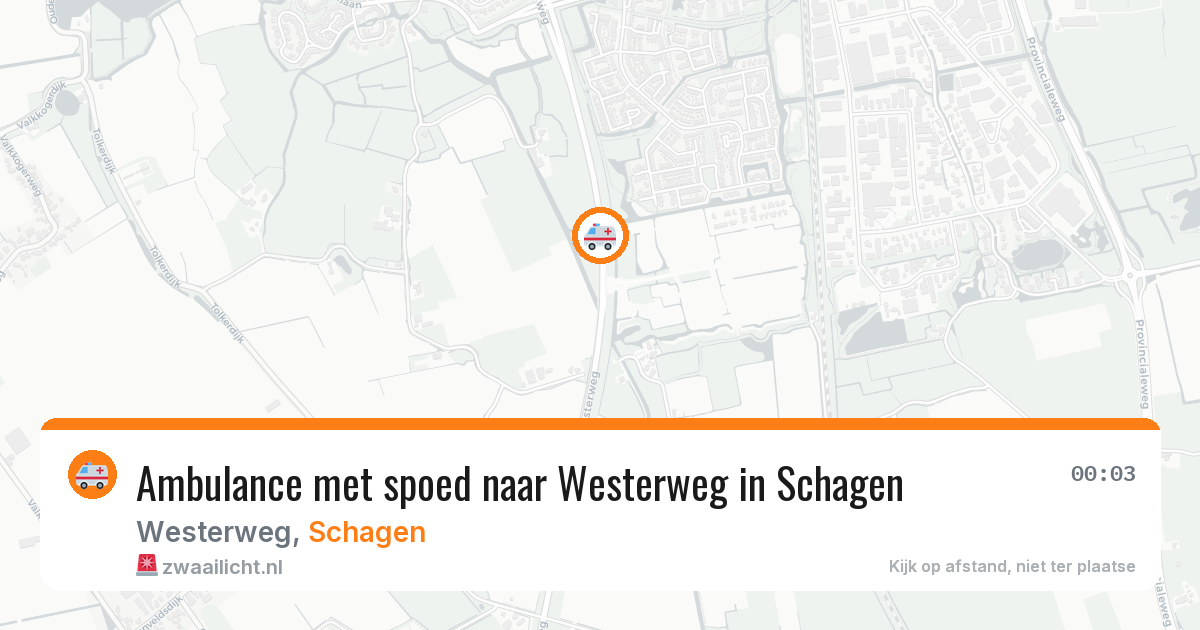 Ambulance met spoed naar Westerweg in Schagen — 4 jun 2026