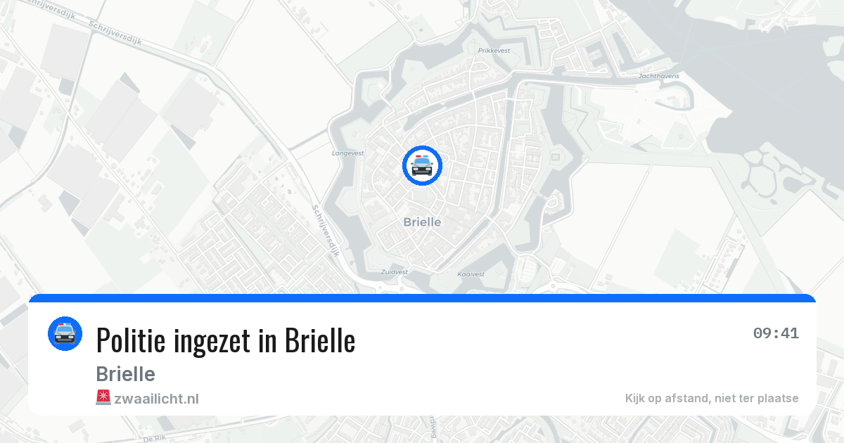 Politie ingezet in Brielle — 18 apr 2026 | 🚨 Zwaailicht.nl
