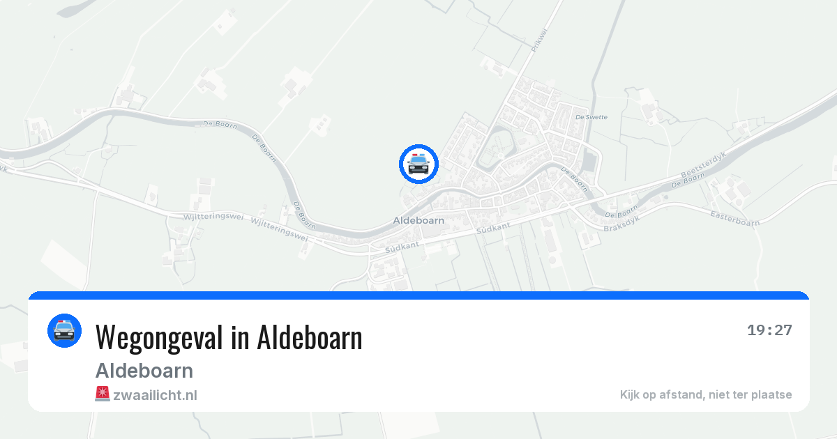 Wegongeval in Aldeboarn — 2 apr 2026