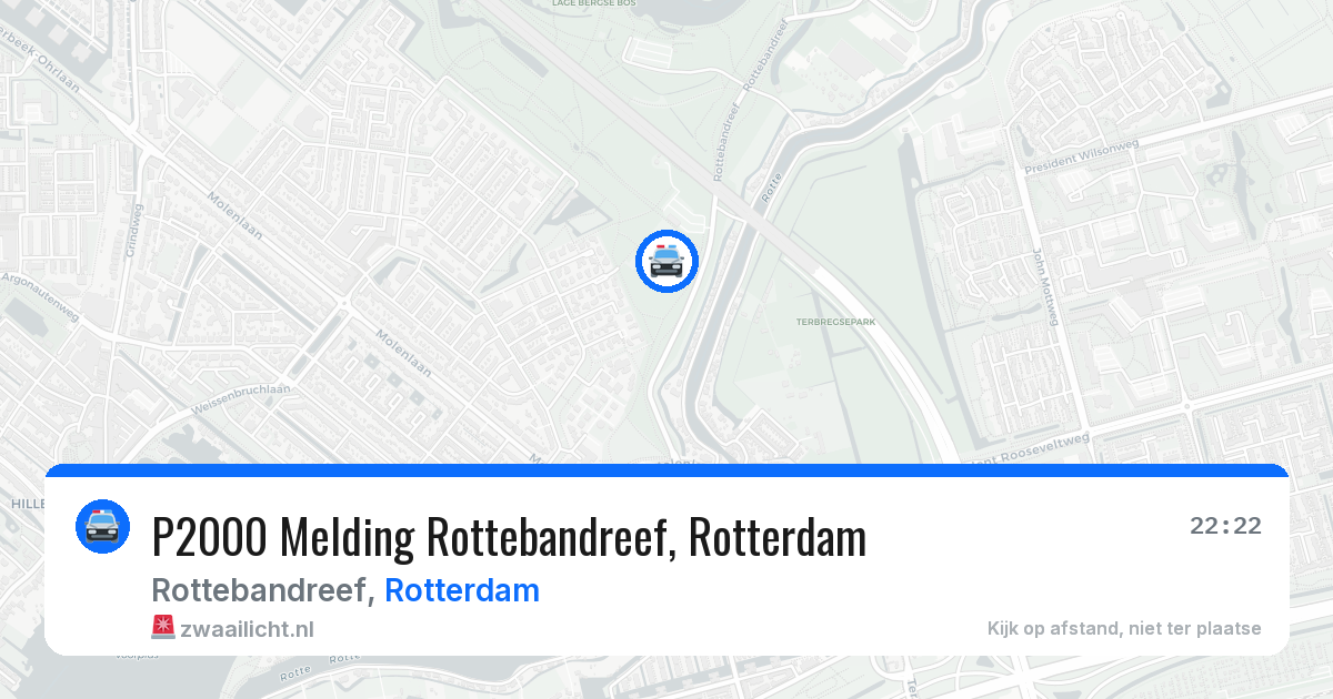 P2000 Melding Rottebandreef, Rotterdam — 15 jul 2026