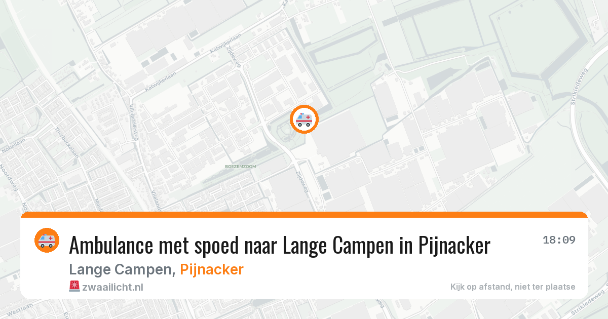 Ambulance met spoed naar Lange Campen in Pijnacker — 29 jan 2026