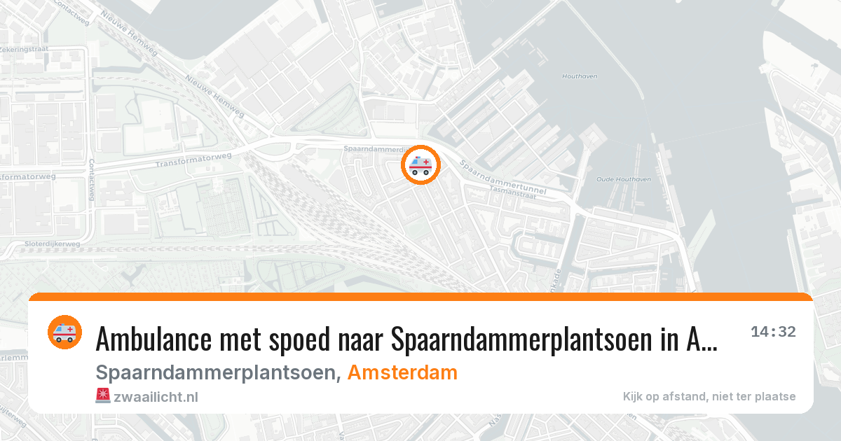 Ambulance met spoed naar Spaarndammerplantsoen in Amsterdam — 1 jul 2026