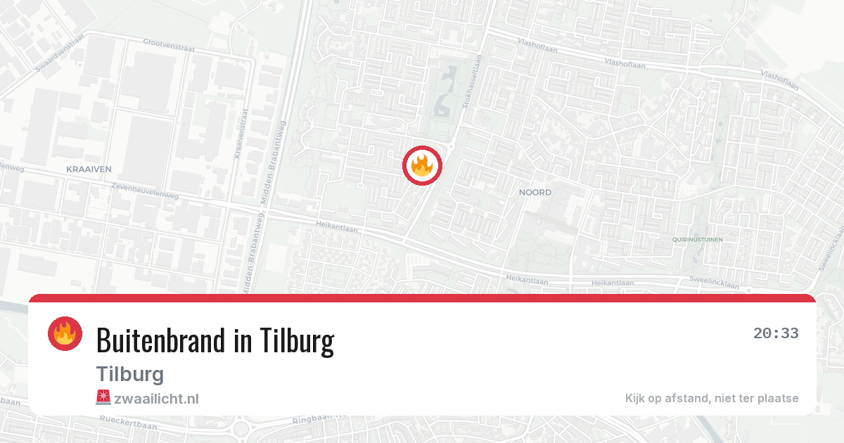 Buitenbrand in Tilburg — 10 aug 2026