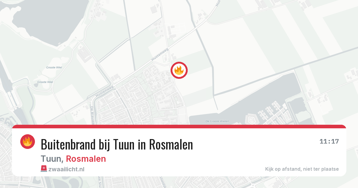 Buitenbrand bij Tuun in Rosmalen — 30 mei 2026