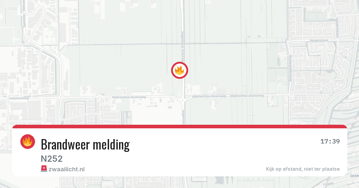 Brandweer melding — 1 jul 2026