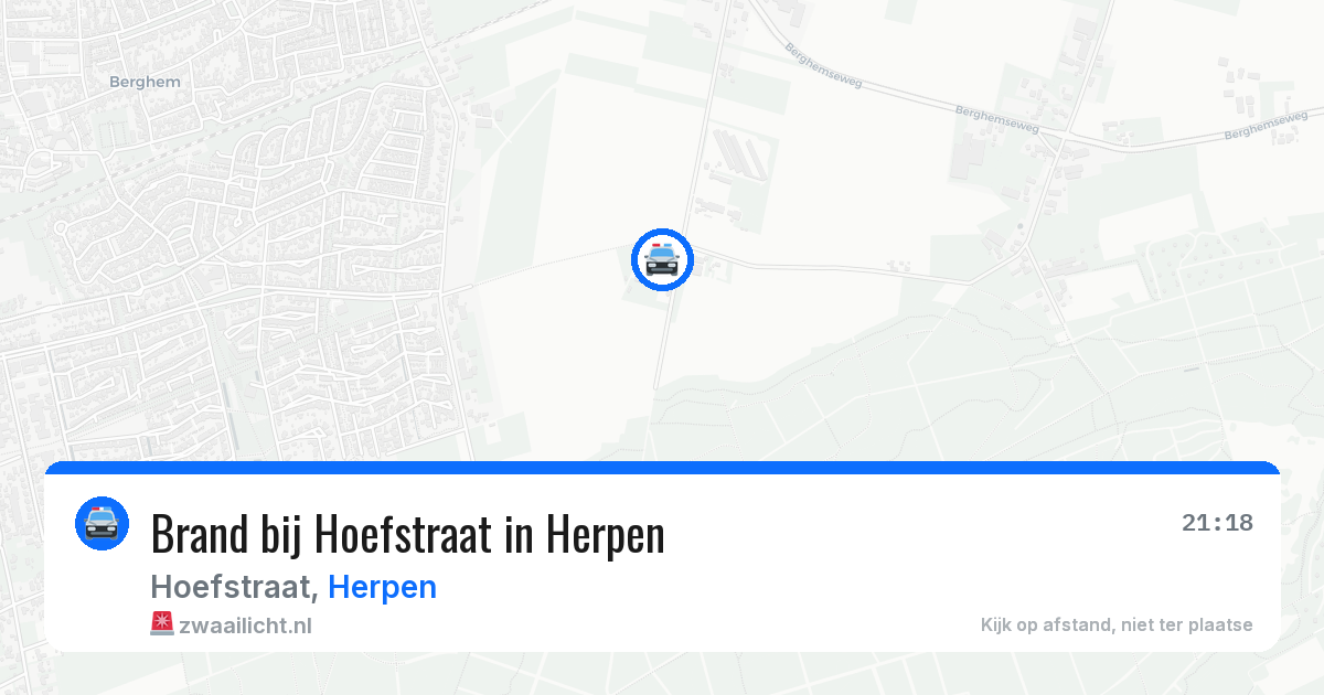 Brand bij Hoefstraat in Herpen — 29 mei 2026