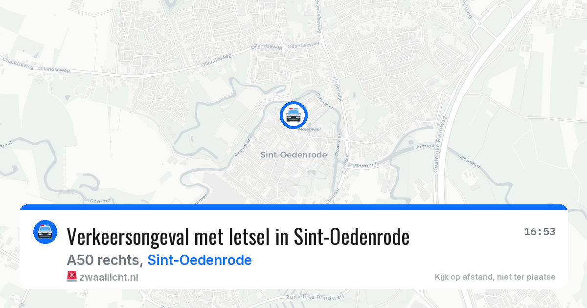 Verkeersongeval met letsel in Sint-Oedenrode — 17 mrt 2026