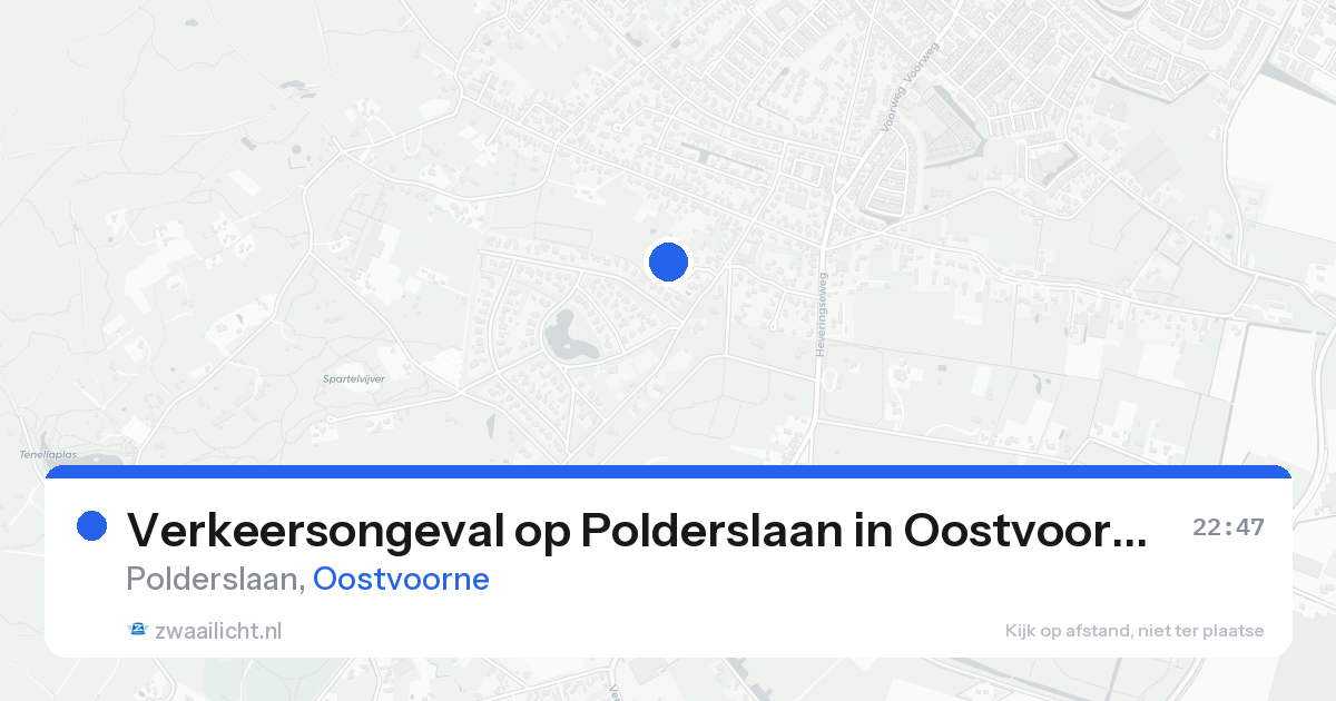 Verkeersongeval op Polderslaan in Oostvoorne — 15 aug 2026