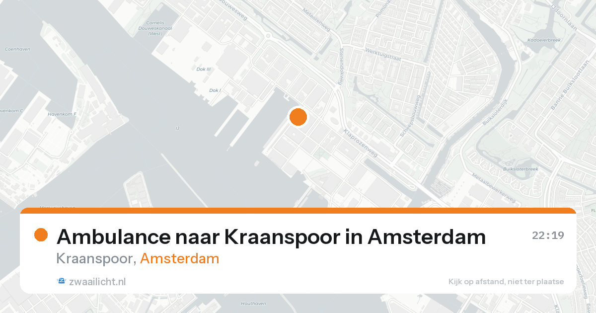 Ambulance naar Kraanspoor in Amsterdam — 25 mei 2026