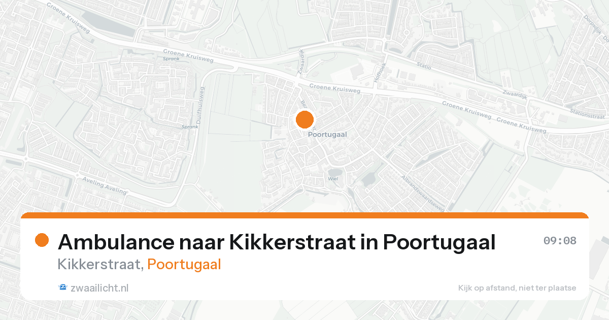 Ambulance naar Kikkerstraat in Poortugaal — 6 jul 2026