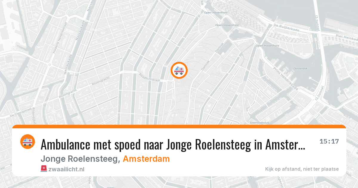 Ambulance met spoed naar Jonge Roelensteeg in Amsterdam — 2 mrt 2026