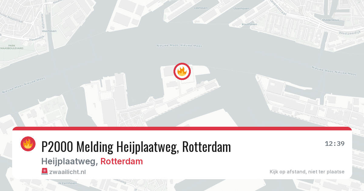 P2000 Melding Heijplaatweg, Rotterdam — 18 jun 2026