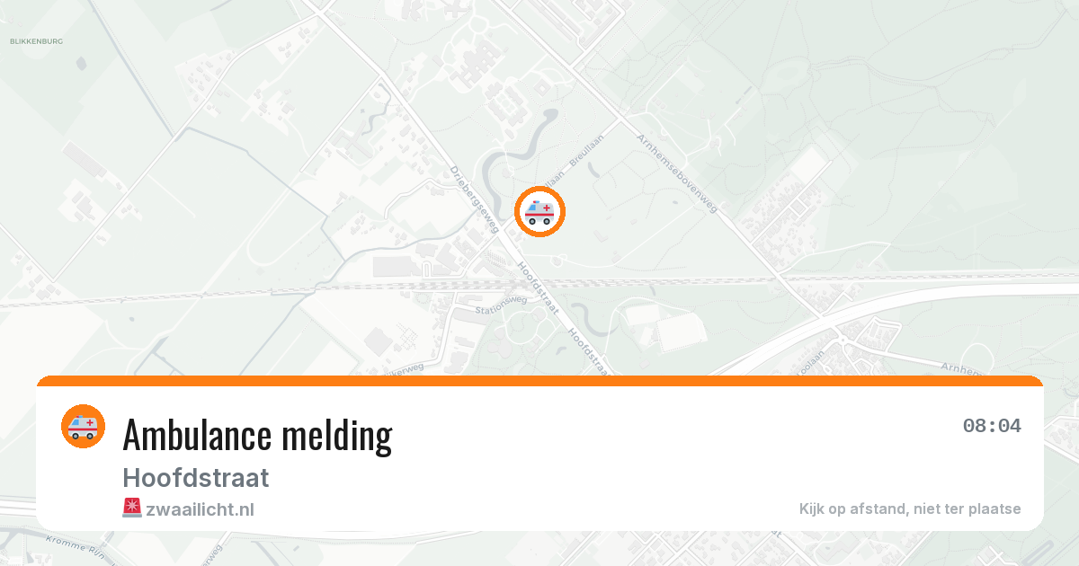 Ambulance melding — 26 apr 2026