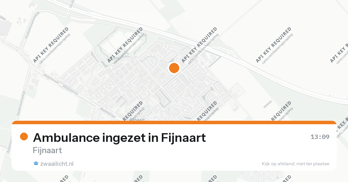 Ambulance ingezet in Fijnaart — 26 aug 2026