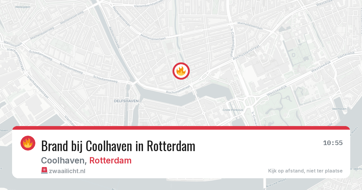 Brand bij Coolhaven in Rotterdam — 12 aug 2026