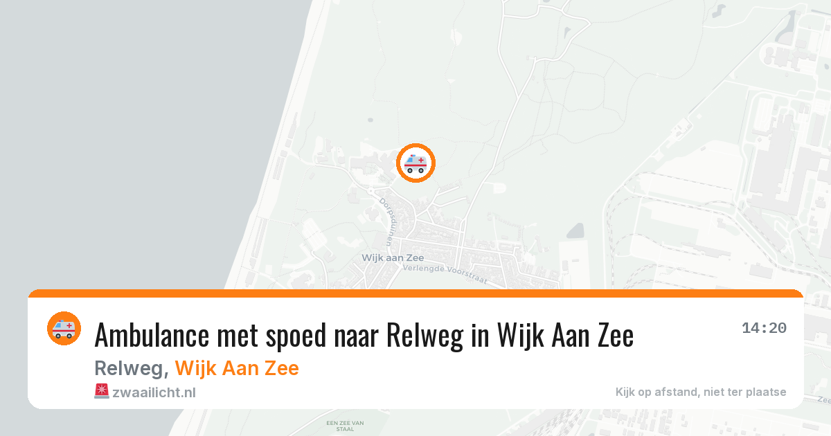 Ambulance met spoed naar Relweg in Wijk Aan Zee — 21 mei 2026
