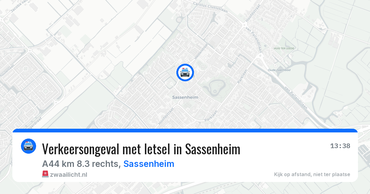 Verkeersongeval met letsel in Sassenheim — 8 apr 2026