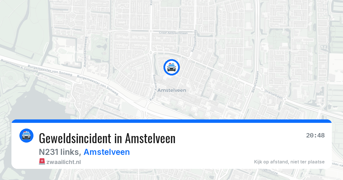 Geweldsincident in Amstelveen — 11 mrt 2026