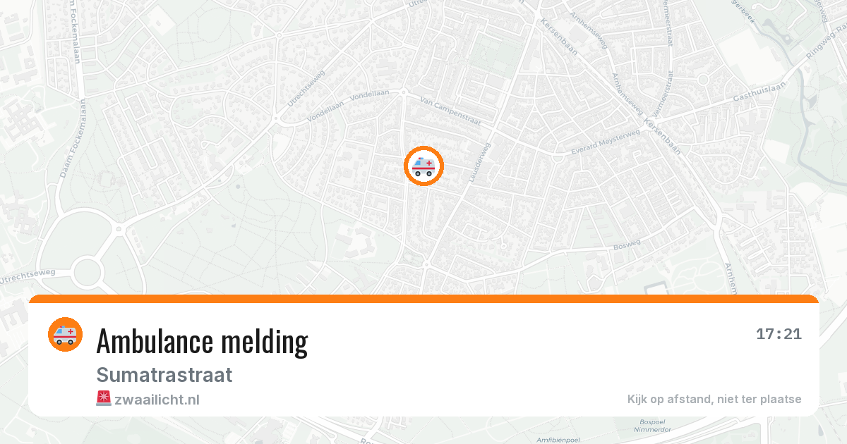 Ambulance melding — 19 apr 2026