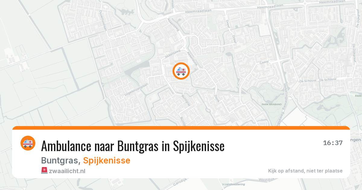 Ambulance naar Buntgras in Spijkenisse — 21 jun 2026