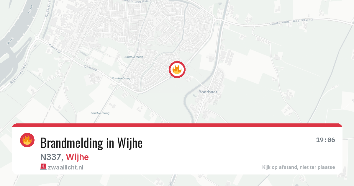 Brandmelding in Wijhe — 28 jun 2026