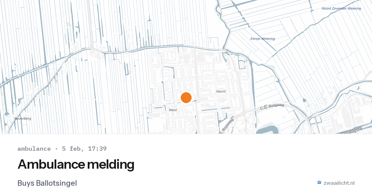 Ambulance melding — 5 feb 2026