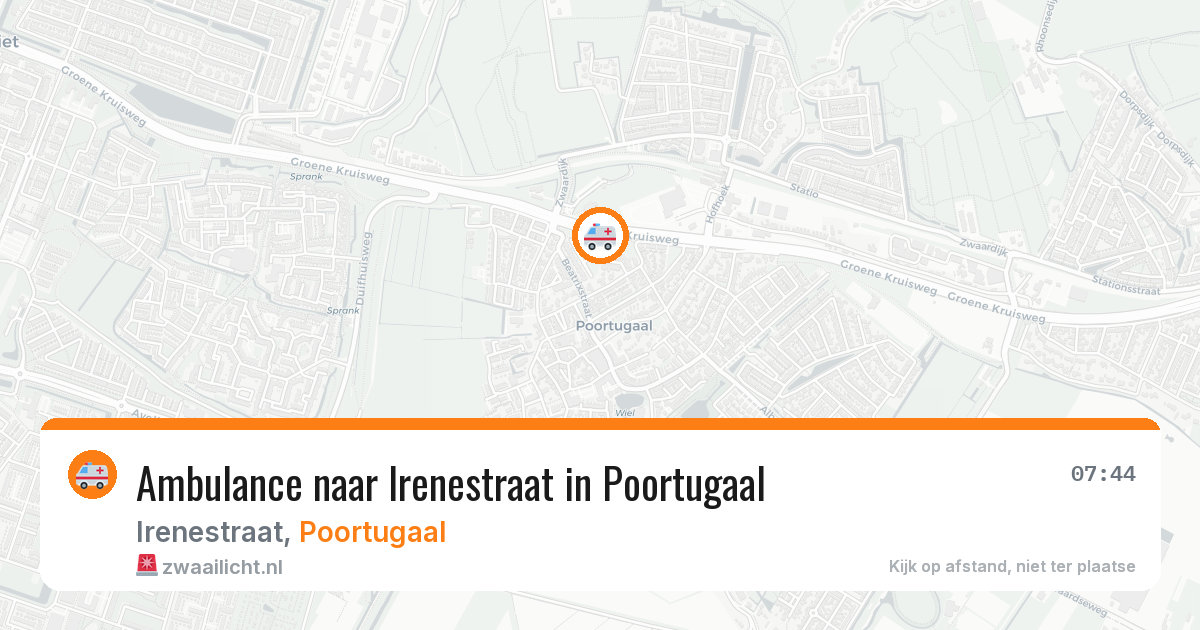 Ambulance naar Irenestraat in Poortugaal — 23 jul 2026
