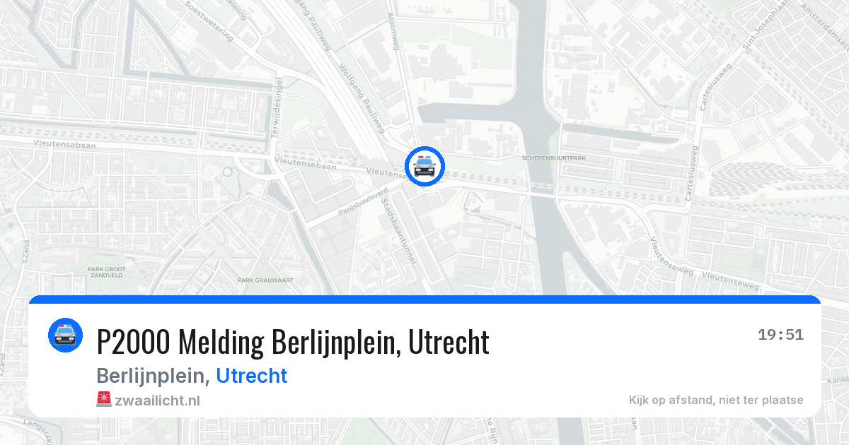 P2000 Melding Berlijnplein, Utrecht — 22 mei 2026